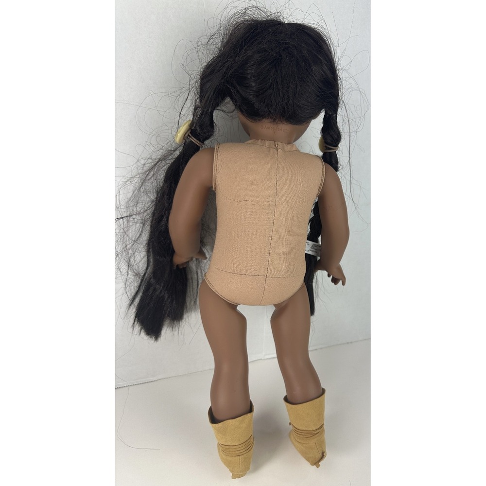 American Girl Kaya Doll Brown Eyes Brown Straight Hair 18" Medium Native 2017 - Picture 11 of 13